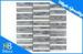 Grey Mixed China White Marble Floor Tiles / Strip Shape Mosaic Flooring Tile Sheet 12 x 12 Inch