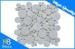Professional Irregular Round White Carrara Marble Tile Meshed on 12" x 12" Wall Decoration