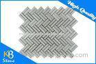 Herringbone Polished Wooden Grey Marble Home or Hotel Wall Decor Mosaic Tiles 10mm