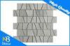 Irregular Wooden Grey Mosaic Marble Sheets for Flooring and Wall Tiles Modern and Luxury Design