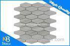 Polishing Wooden Grey Long Hexagon Marble Tile / Natural Stone Mosaics for Wall or Floor