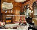 Classical Indoor Room Antique Decorative Fireplace 1.5 Meter With Fake Flame