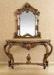 Antique Wood Console Table With Mirror Brown1.6m Living Room Furnture