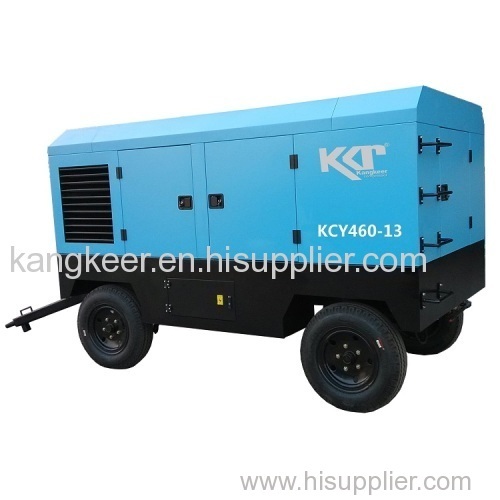 Portable diesel power screw air compressor 180HP