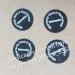 Professional Dia 15mm Black Round Warranty Void Stickers from Minrui For Tamper Evident