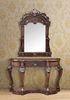 American Style Wooden Dressing Table With Mirror Brown Painted 1.5m