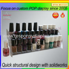 2015 newest custom exclusive store acrylic nail polish display rack