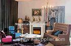 Living Room Furniture Antique 1.5m European Electric Fireplace With LED Fake Flame