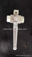 2 way high pressure ball valve with safety lock type NPT3/8 DN10