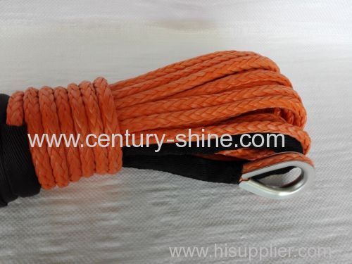 synthetic winch rope orange yellow color