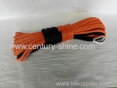 synthetic winch rope orange yellow color