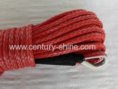 synthetic winch rope red color