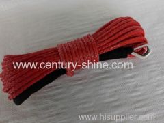 synthetic winch rope red color