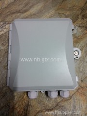 White Outdoor Fiber Optic Terminal Box 8 Port PLC Splitter