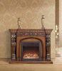 Luxury Reception Room European Solid Wood Fireplaces Freestanding