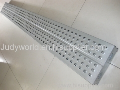 Galvanized metal board of World Scaffolding Company