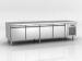 Four Door Kitchen Freezer 360 Liter CE SASO ROHS , Restaurant Refrigerated Prep Table