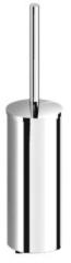 free standing toielt brush set chrome brass