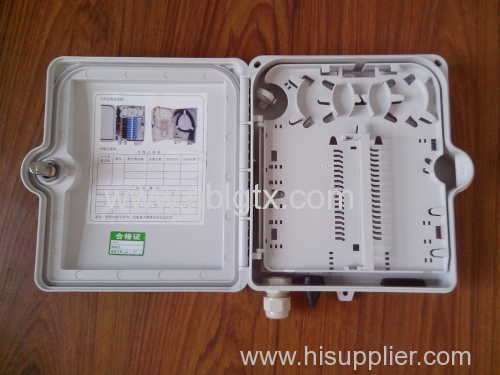 outdoor/indoor FTTH Fiber optic plastic Distribution box 12core