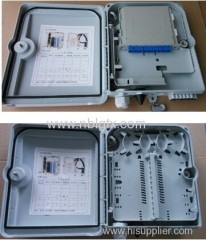 outdoor/indoor FTTH Fiber optic plastic Distribution box 12core