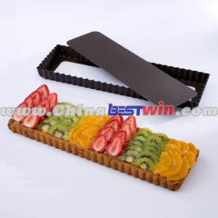 carbon steel non-stick rectangular pie pan quiche pan tart pan