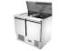 Cafe Saladette 2 door Counter Fridge 250L CE ROHS SASO , Salad Prep Cooler