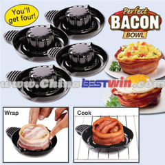 Best Quality As seen on TV Plastic Salad Bowl Food Grade Heat Resisting Bakeware&Ovenware Bacon Making Machine