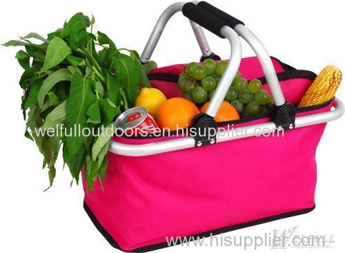 Outdoor Camping Folding Picnic Basket without Cooler