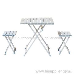 Aluminum picnic table chair set