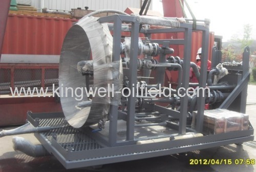 onshore crude oil burner system