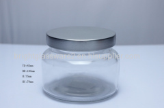 Best Selling Glass Candle Jar with Dome Metal Lid&Wooden Lid