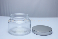 Best Selling Glass Candle Jar with Dome Metal Lid&Wooden Lid