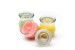 Beatiful design round glass jars and lids