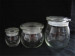 Beatiful design round glass jars and lids