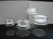 Beatiful design round glass jars and lids