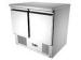 Static Cooling Saladette Counter Fridge Stainless Steel For Restaurant S / S TOP