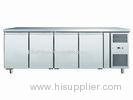 Stainless Steel Under Counter Chiller 540L / 4 Door Undercounter Refrigerator