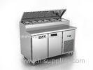 260L Ventilated Sandwich Prep Table With Handle / Sandwich Preparation Fridge