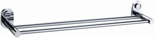 Oval double towel bar chrome