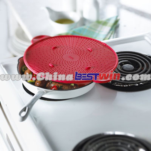 LFGB Round silicone splatter screen strainer