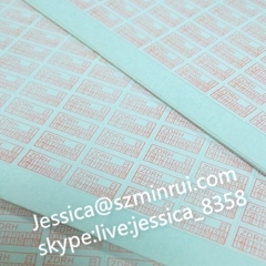 Minrui Professional High Quality Custom Do not Remove Paper Fragile Warranty Sticker with Years and Dates