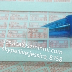 Minrui Professional High Quality Custom Do not Remove Paper Fragile Warranty Sticker with Years and Dates