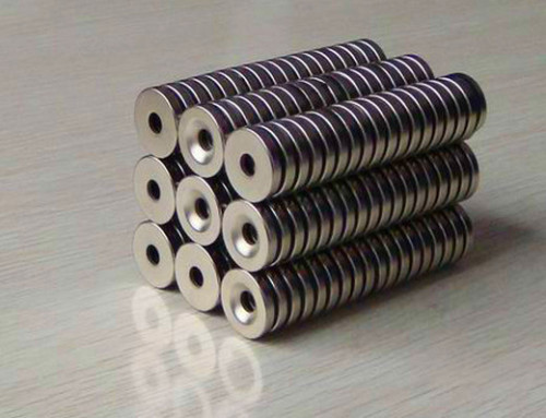 Neodymium Magnet With Holes / Ndfeb N35 Magnets Ring Shape