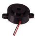 32*14.3MM Wire Active Buzzer 12 Volt , Piezo Alarm Transducer