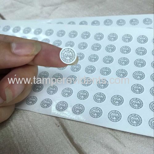 Small Round Label Dia 5mm Security Sticker Calibration Show High Qality and Strict Quality Control of Products