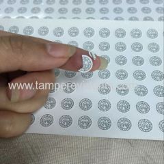 Small Round Label Dia 5mm Security Sticker Calibration Show High Qality and Strict Quality Control of Products