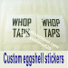 eggshell sticker destructible adhesive label