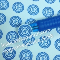 High quality Round Dia 20mm tamper evident destructible warranty void security sticker labels with company logo