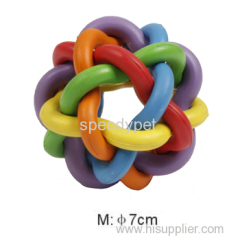 Large Size Colorful Dog Rubber Ball