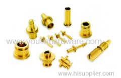 YL12 Natural brass machine nuts